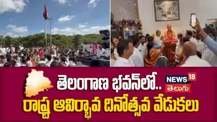 State Formation Day Celebrations At Telangana Bhavan | తెలంగాణ భవన్ | Harish Rao | N18V