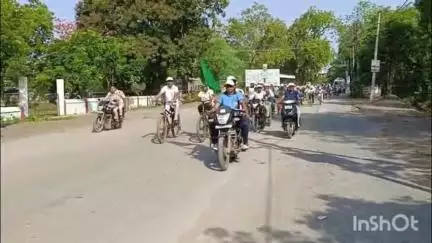 सारंगढ़ के खेलभाठा मैदान से विश्व साइकिल दिवस के उपलक्ष्य में निकली जागरूकता रैली