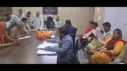 जिला परिषद में आंगनवाड़ी केंद्रों में हुई भर्ती पर आई आपत्तियों पर अधिकारियों द्वारा की गई सुनवाई