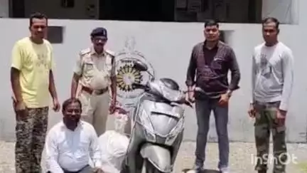 उड़ीसा से गांजा ला रहा तस्कर, डोंगरीपाली पुलिस ने दबोचा, 15 किलो गांजा और वाहन किया ज़ब्त