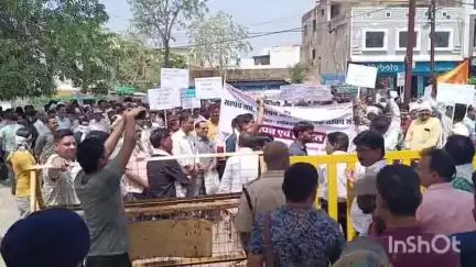 अशोक नगर: जिला पंचायत CEO के खिलाफ ग्राम सचिव, सरपंच व ग्राम रोजगार सहायक संगठनों ने किया प्रदर्शन; कलेक्ट्रेट में दिया ज्ञापन