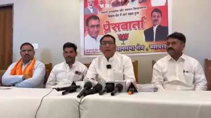 ब्यावरा: ब्यावरा में पेयजल संकट को लेकर राज्यमंत्री नारायण सिंह पंवार ने की प्रेस वार्ता
