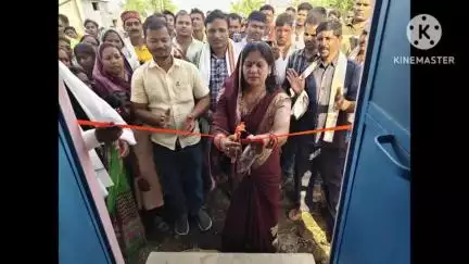 खैरागढ़ विधायक यशोदा वर्मा ने ग्राम चिलगुड़ा में सामुदायिक भवन का लोकार्पण किया