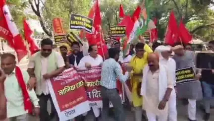 दरभंगा: नगर निगम के उप महापौर पर भाजपा, RSS कार्यकर्ताओं के हमले के खिलाफ भाकपा माले का आक्रोश मार्च
