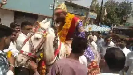 हाटपिपल्या: वीर शिरोमणि महाराणा प्रताप की जयंती पर नेवरी में शौर्य यात्रा और चल समारोह निकाला गया