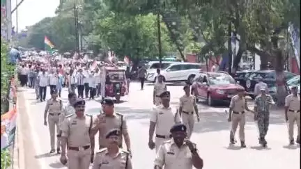 पाटन: जिले में कांग्रेस ने निकाली संविधान बचाओ रैली, भूपेश बघेल बोले- भाजपा संविधान को बदलना चाहती है