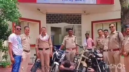 उज्जैन शहर: थाना पुलिस ने वाहन चोरी का खुलासा किया, एक आरोपी गिरफ्तार, एक बुलेट और 3 बाइक जब्त