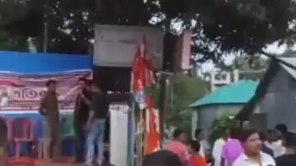 মাথাভাঙা ২: ঘোকসাডাঙ্গা সংলগ্ন হাইরোড চৌপথি এলাকায় তৃণমূল যুব কংগ্রেসের উদ্যোগে প্রতিবাদ মিছিল ও প্রতিবাদ সভা অনুষ্ঠিত