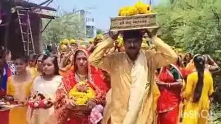 इटारसी: गोकुल नगर खेड़ा में श्रीमद्भागवत कथा ज्ञान यज्ञ का कलश यात्रा के साथ हुआ शुभारंभ