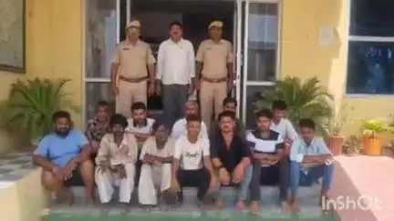 पीसांगन: पीसांगन पुलिस ने शांति भंग के मामले में 12 जनों को किया गिरफ्तार