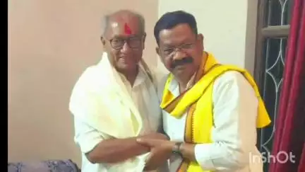 बिछिया: बिछिया क्षेत्र पहुंचने पर पूर्व मुख्यमंत्री दिग्विजय सिंह का विधायक नारायण सिंह पट्टा ने किया जोरदार स्वागत