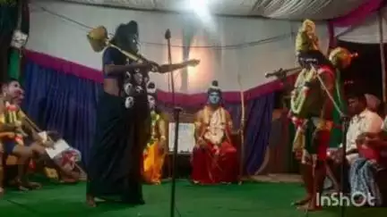మానకొండూరు: శంకరపట్నం మండలం కరీంపేటలో అలరించిన కిష్కింద కాండ సుందరకాండ నాటకం