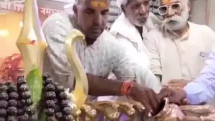 प्रतापगढ़: पूर्व कैबिनेट मंत्री नंदलाल मीणा के उत्तम स्वास्थ्य के लिए भाजपा मंडल ने गौतमेश्वर महादेव पर किया जलाभिषेक