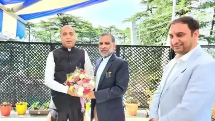 झंडूता: आज शिमला में झंडूता MLA JR कटवाल ने नेता प्रतिपक्ष जयराम ठाकुर को 4 जून को झंडूता में आयोजन की जानकारी दी