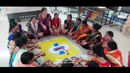 पाटन: किशनपुर पंचायत सचिवालय में रंगोली और मेहंदी से किशोरियों व महिलाओं को किया जागरूक