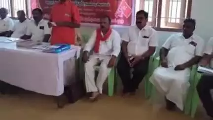 பெருந்துறை: இந்திய கம்யூனிஸ்ட் கட்சி அலுவலகத்தில் 38 வது மாநாடு நடைபெற்றது