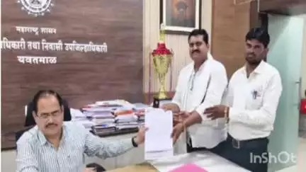 बाभूळगाव: किचन सेट व पेटी वाटप सुरू करण्यासाठी उपजिल्हाधिकारी यांना निवेदन