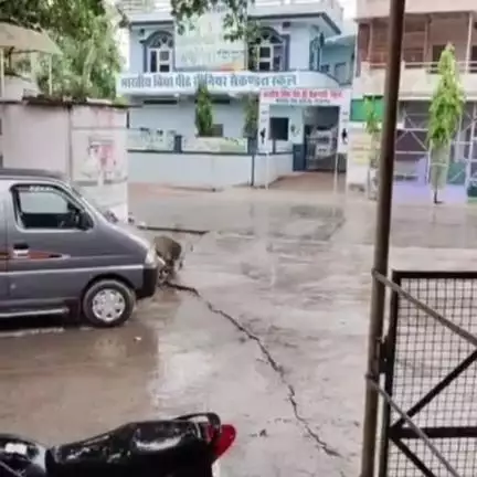 राजगढ़: राजगढ़ कस्बे में पश्चिमी विक्षोभ के चलते तेज गर्मी के बीच हुई बरसात से लोगों को मिली राहत