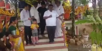 ಚನ್ನರಾಯಪಟ್ಟಣ: ಜತ್ತೇನಹಳ್ಳಿ ಗ್ರಾಮದಲ್ಲಿ ಮಾರಮ್ಮ ಹಾಗೂ ಲಕ್ಷ್ಮಿದೇವರ ಹರಳಿಕಟ್ಟೆ ಉದ್ಘಾಟಿಸಿದ ಶಾಸಕ ಸಿ.ಎನ್ ಬಾಲಕೃಷ್ಣ