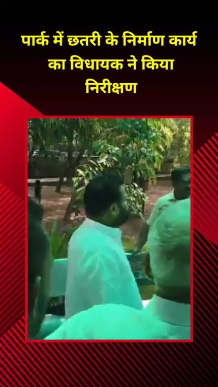 मयूर विहार: कोंडली के अंबेडकर पार्क में छतरी निर्माण कार्य का विधायक ने किया निरीक्षण
