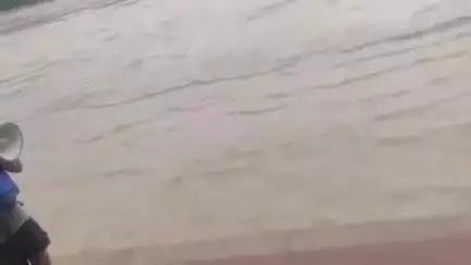 ऋषिकेश: लगातार मूसलाधार बारिश से जलमग्न हुए गंगा घाट और तट, एसडीएम ने त्रिवेणी घाट का दौरा किया, पुलिस ने लोगों को दूर रहने को कहा