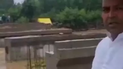 जगाधरी: पावनी गांव में प्रशासन की अस्थायी सड़क बरसात में बही, बीएसपी प्रत्याशी ने वीडियो किया वायरल