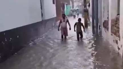 पूरनपुर: मोहल्ला इंदिरा नगर सहित कई जगहों पर जलभराव से लोग परेशान, बारिश ने विकास कार्य की पोल खोली और उठ रहे सवाल