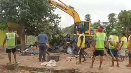 বৰক্ষেত্ৰী: বৰক্ষেত্ৰীৰ বাকৰিকুছিত প্ৰশাসনৰ বৃহৎ চলিছে উচ্ছেদ অভিযান