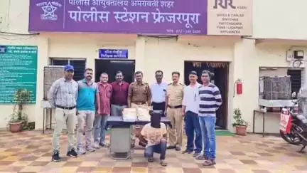अमरावती: महादेवखोरी परिसरात डिलिव्हरी बॉयला चाकूचा धाक दाखवून लुटणाऱ्या ४ आरोपींना २४ तासात अटक, फ्रेजरपुरा पोलिसांची कारवाई