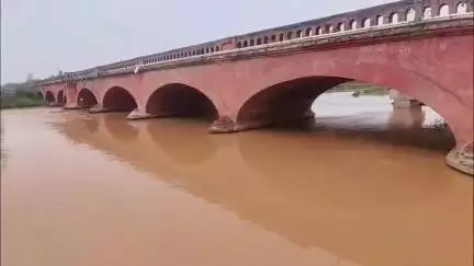 थानेसर: शाहबाद में मारकंडा नदी का बढ़ा जलस्तर, 23112 क्यूसेक पानी बह रहा; प्रशासन ने आसपास के क्षेत्र में अलर्ट किया जारी