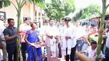 নাহৰকটীয়া: ৰাইজৰ উপস্থিতিত নামৰূপত সাহিত্য সভাৰ নতুন ভৱন উদ্বোধন কৰিলে ৰাজ্যসভাৰ সাংসদ ৰামেশ্বৰ তেলীয়ে