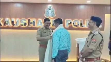 मंझनपुर: कौशांबी पुलिस में सेवा दे रहे पांच कर्मचारियों के रिटायरमेंट पर एसपी ने मंझनपुर में ससम्मान दी विदाई