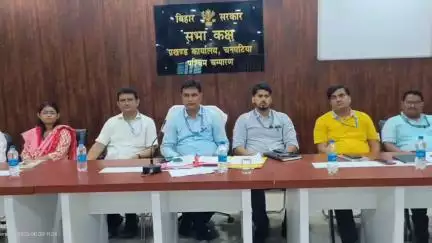 चनपटिया: प्रखंड सभागार में प्रखंड समन्वय समिति की बैठक आयोजित, योजनाओं के त्वरित निष्पादन पर ज़ोर
