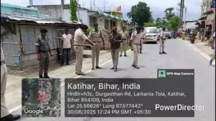 कटिहार: SP वैभव शर्मा ने छीटाबाड़ी हत्याकाण्ड स्थल का किया निरीक्षण, दिए निर्देश