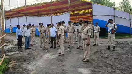 डेहरी: पुलिस अधीक्षक ने पुलिस लाइन डिहरी का किया निरीक्षण
