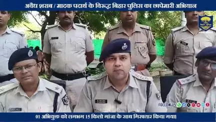 अवैध शराब / मादक पदार्थ के विरूद्ध  छापेमारी अभियान...