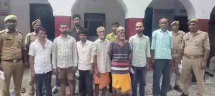 ताखा: ऊसराहार थाना पुलिस ने शांति भंग के आरोप में 11 लोगों को किया गिरफ्तार