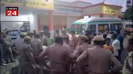गजरौला : गजरौला में प्राइवेट बस के नीचे आने से एक मजदूर की दर्दनाक मौत