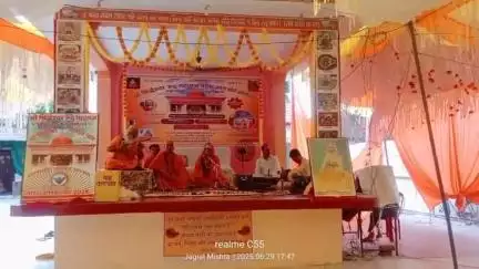 सिधौली: सिधौली में शनिदेव मंदिर का वार्षिकोत्सव शुरू, रुद्र महायज्ञ में संतों ने कहा-रामचरितमानस हर सनातनी के घर में जरूरी