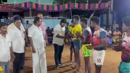 கயத்தாறு: ஆலம்பட்டியில் கபடி போட்டி கலைஞர் 102 வது பிறந்தநாள் விழாவை முன்னிட்டு