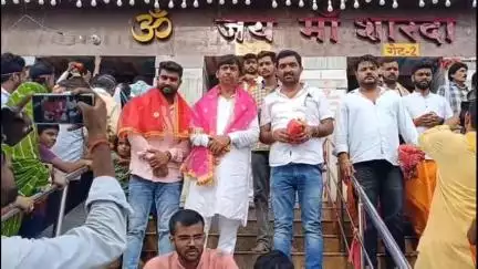 मैहर: सोमवार को मां शारदा के दरबार, मैहर में उमड़ा भक्तों का सैलाब