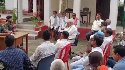 देव: ढिबरा थाना में मुहर्रम पर्व को शांति पूर्ण तरीके से संपन्न कराने के लिए शांति समिति की हुई बैठक