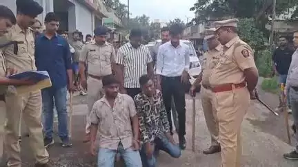 नाशिक: खुनाच्या गुन्ह्यातील आरोपींची महालक्ष्मीनगर भागात पोलिसांनी काढली धिंड