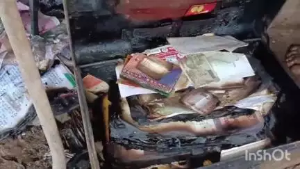 गावां: भेलवा में गैस टंकी का पाइप फटने से घर में लगी आग, लाखों रुपये का हुआ नुकसान