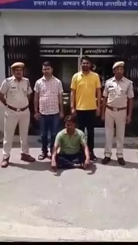 भीलवाड़ा: भीलवाड़ा सदर थाना पुलिस ने 15 साल से फरार ₹10,000 के इनामी अपराधी को किया गिरफ्तार