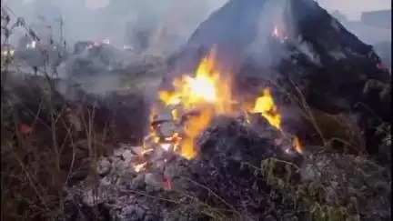 जगाधरी: लक्षीबांस गांव में कुएं में लगी आग, पशुओं का चारा और उपले जलकर राख, भारी नुकसान