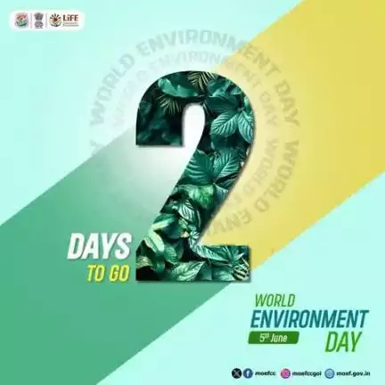 Countdown begins — 2 days to go! Say no to plastic, yes to a greener planet. Every step counts!  #MissionLiFE #ProPlanetPeople #WorldEnvironmentDay2025
#moefcc 
#railminindia