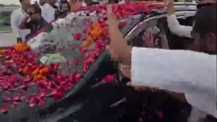 राजगढ़: राजगढ़ जिले के कांग्रेस पदाधिकारियों ने भोपाल में राहुल गांधी का भव्य स्वागत किया