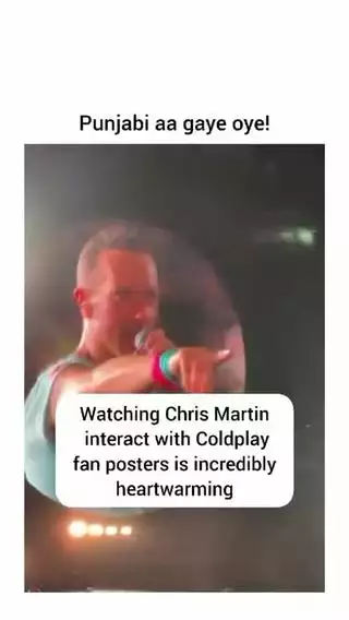 Chris Martin read ‘Punjabi aa gye oye’ in Dubai?! India show gonna be wild fr! 🇮🇳🔥 #Coldplay #FYP