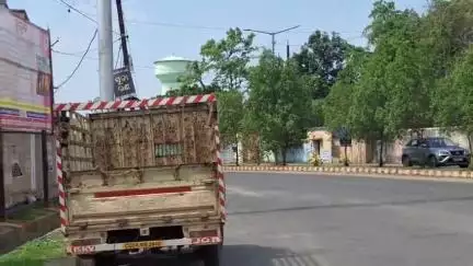 ସୋନପୁର: ଟ୍ରାଫିକ ନିୟମ ଉଲ୍ଲଂଘନ ଅଭିଯୋଗରେ ବ୍ଲକ ଛକ ପାଖରେ ପିକଅପ ଅଟକ